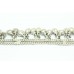Traditional Silver Beads Bell Anklet Solid Silver Length 10.0 Inches